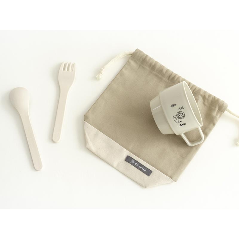 デスイート 巾着S（コップ袋） 無地 ［desuite デスイート］単品