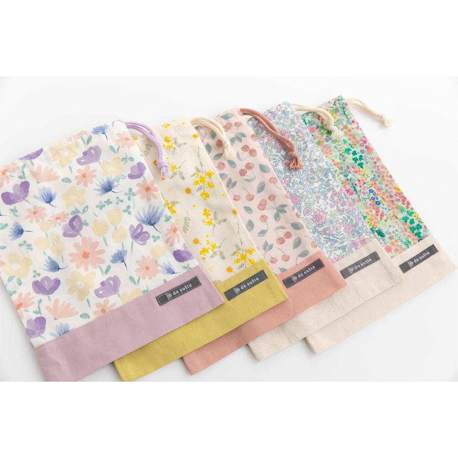 マチ無し巾着袋（給食袋）［desuiteデスイート］単品販売19.5cm×25.5cm【メール便対応】 | デスイート | 34
