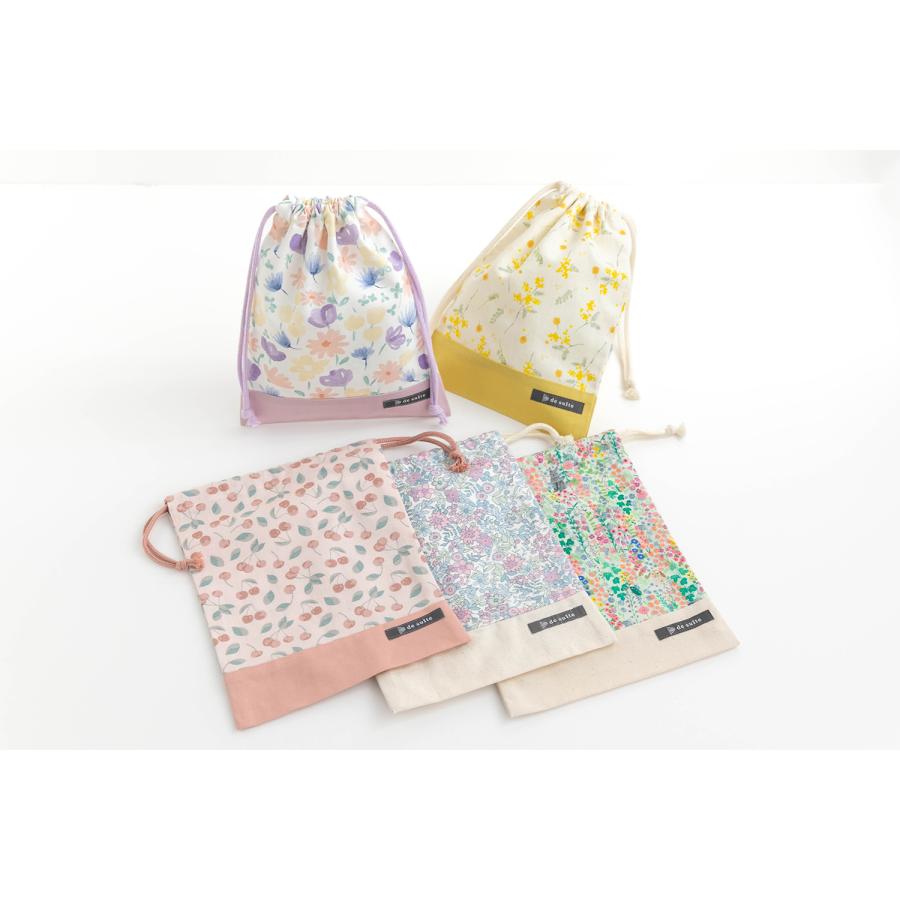 マチ無し巾着袋（給食袋）［desuiteデスイート］単品販売19.5cm×25.5cm【メール便対応】 | デスイート | 35