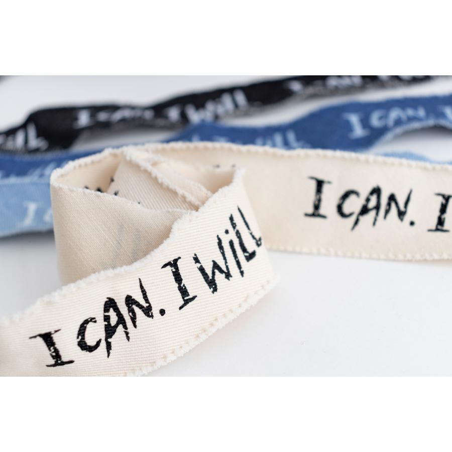 ロゴテープ40mm幅1.5m巻ICAN.IWILL.副資材【メール便対応】 | デコレクションズ | 12