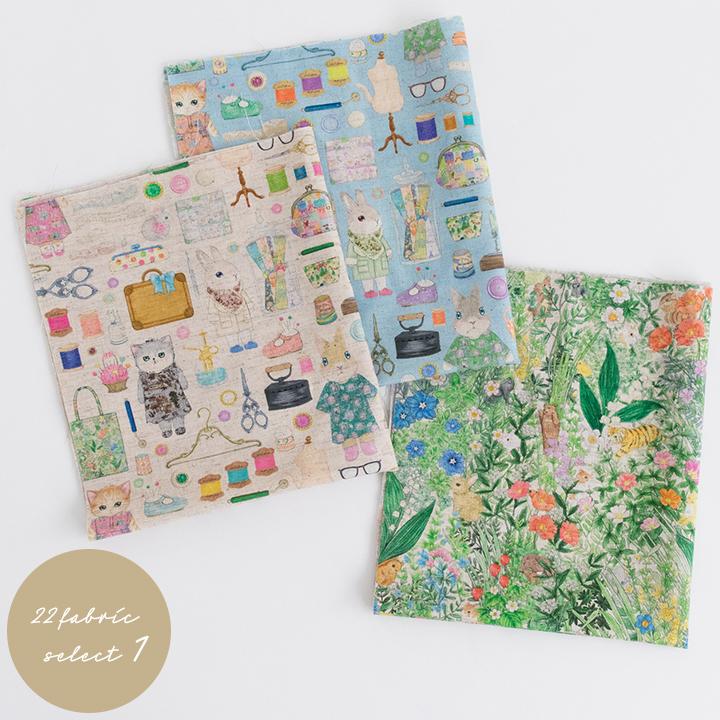 デコレクションズ はぎれセット22fabricニャンニャンファブリック