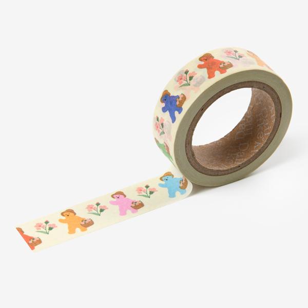 マスキングテープ Jelly bear masking tape 02 Storybook 【メール便対応】 mtjb02デコレクションズ Yahoo!店 通販 Yahoo