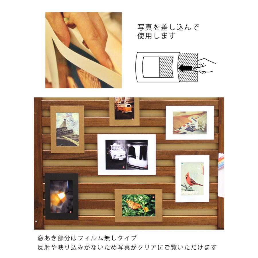 ペーパーフォトフレーム10枚セット【チェキサイズ／写真L判／ポスト