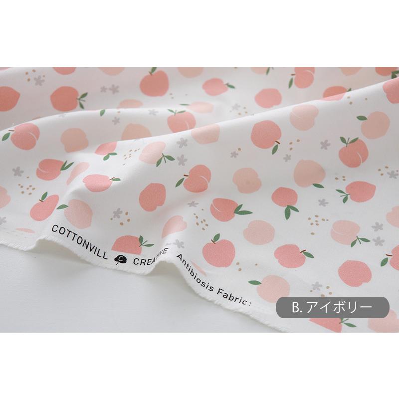 デコレクションズ 生地・布・入園入学 ≪ フルーツバスケット - ピーチ 