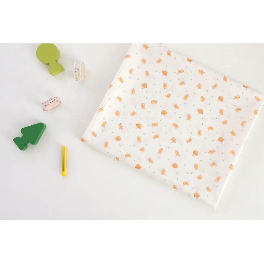 デコレクションズ 生地・布・入園入学≪Organic-ひよこ≫防水コットン