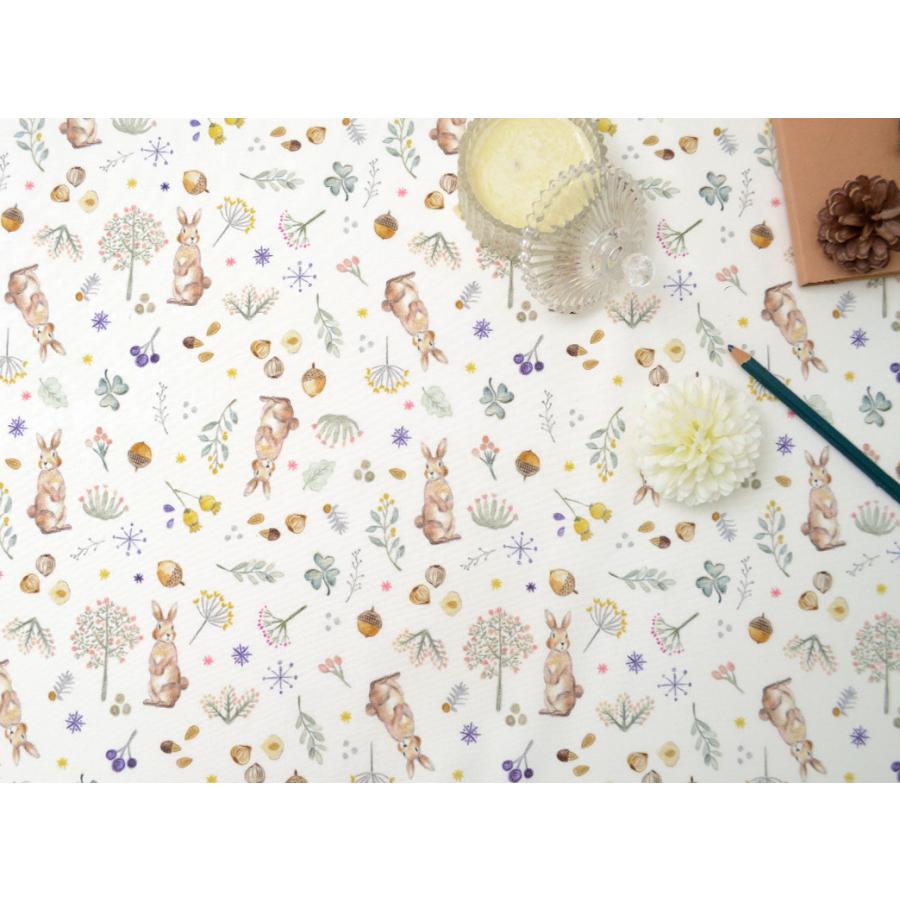 デコレクションズ 生地・布・入園入学≪Milkyrabbit≫防水オックス/幅