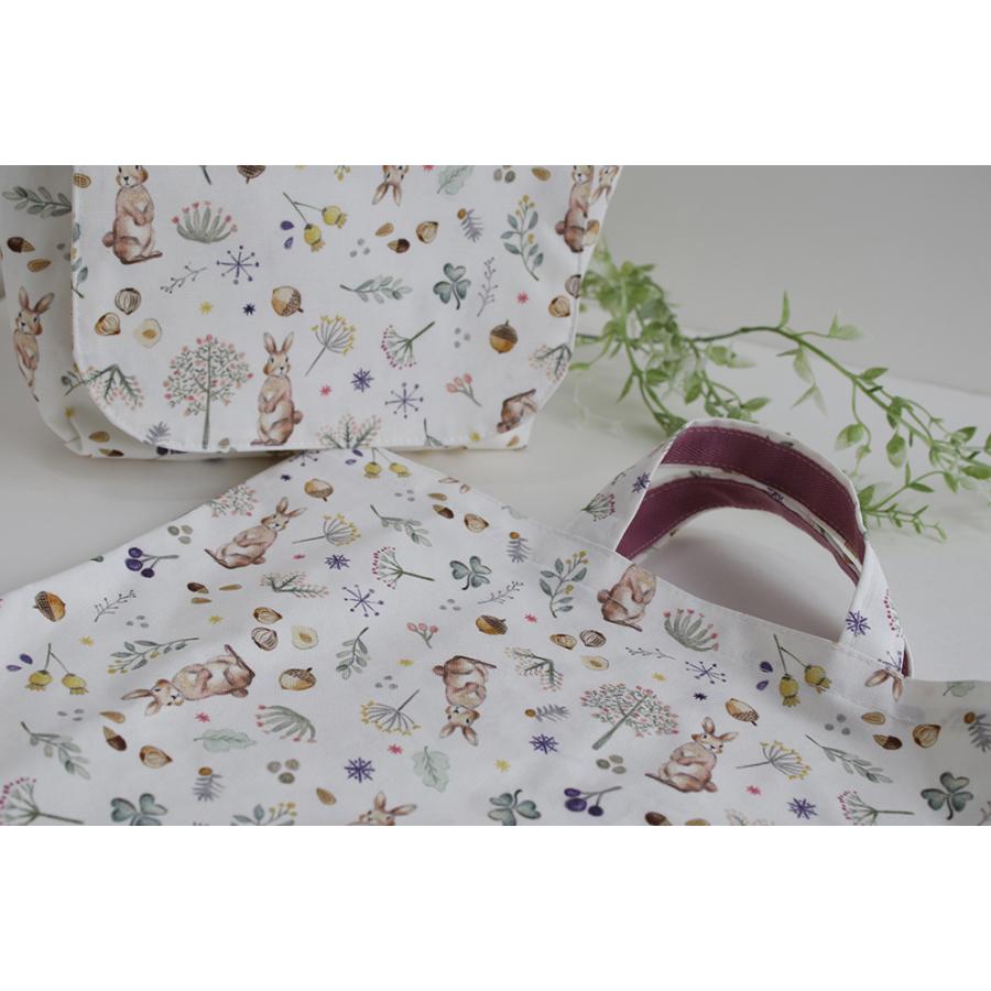 デコレクションズ 生地・布・入園入学≪Milkyrabbit≫防水オックス/幅