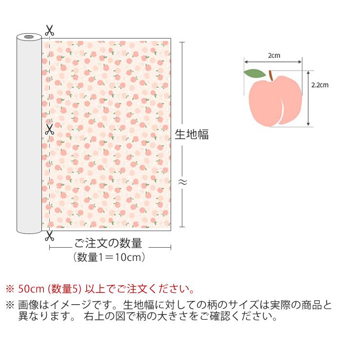 デコレクションズ 生地・布・入園入学 ≪ ピーチブロッサム（ピンク 