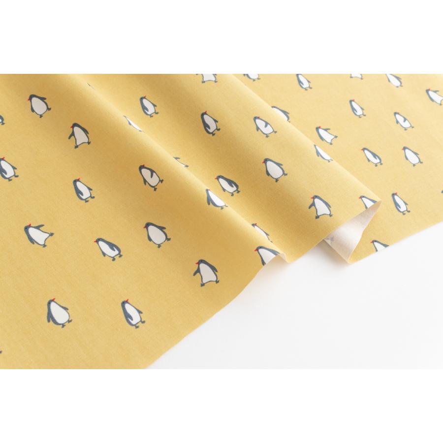 デコレクションズ 生地・布・入園入学≪Penguin-yellow≫防水オックス