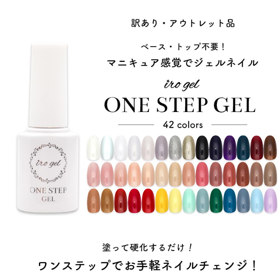 【確認用】イロジェル　ワンステップカラージェル　ホワイト　2個セット　新品 アウトレット品][訳あり品]irogel ワンステップジェル 全42色