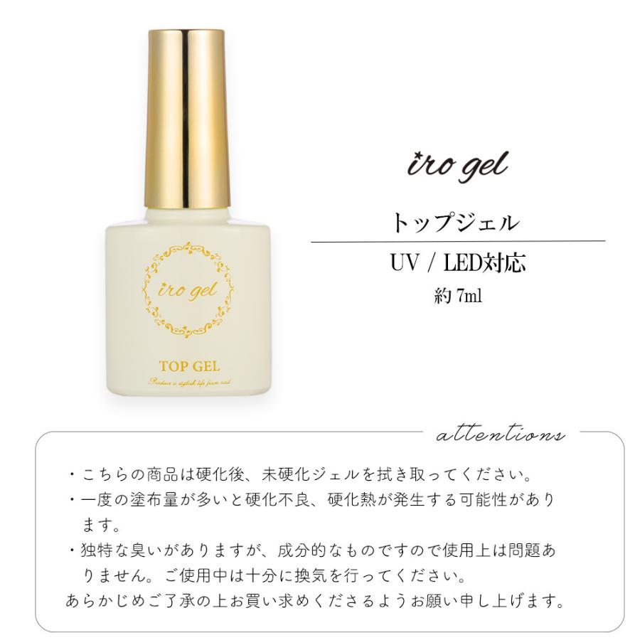 irogel [ネコポス送料無料]黄色ラベル「つやつやトップジェル