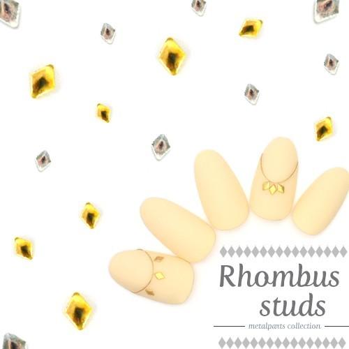 ネコポス 送料無料 ひし形スタッズ メタルパーツ ゴールド シルバー 約30個入り ダイヤ ひし形 ネイルパーツ ジェルネイル おうち時間 ジェルネイル ネイルタウン Paypayモール店 通販 Paypayモール