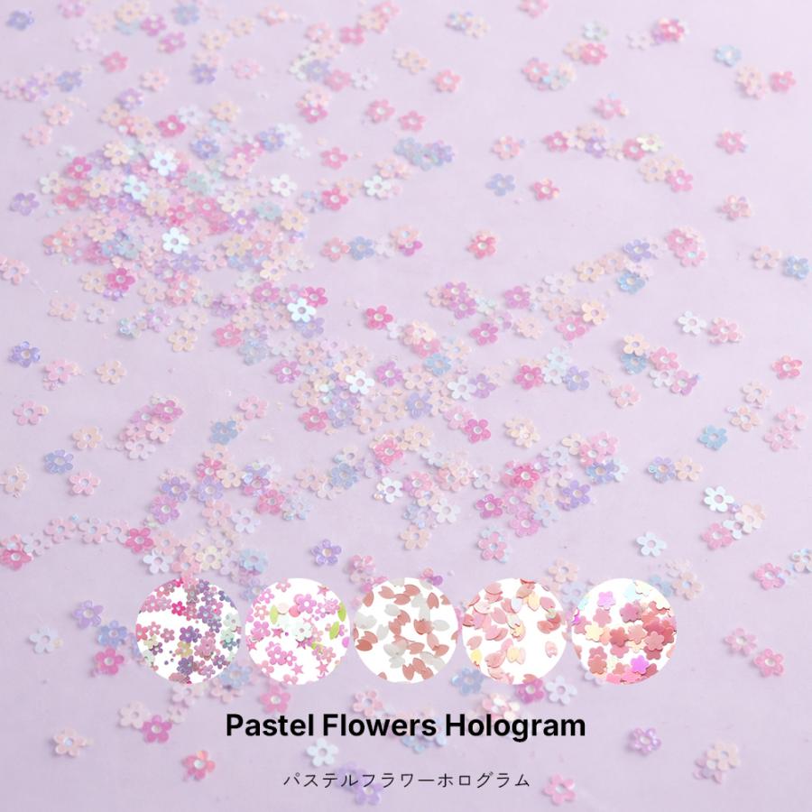 パステルフラワーホログラム