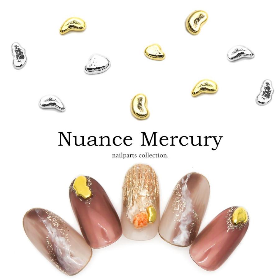 ネコポス 送料無料 ネイルパーツ ニュアンスマーキュリーパーツ ゴールド シルバー 4個入 おうち時間 ジェルネイル ネイルタウン Paypayモール店 通販 Paypayモール