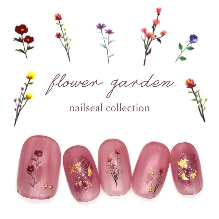 ネコポス 送料無料 フラワーガーデンシール 62 おうち時間 ジェルネイル ネイルタウン Paypayモール店 通販 Paypayモール