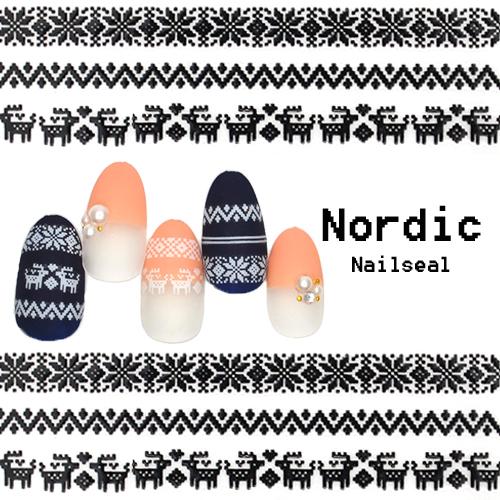 ネコポス 送料無料 ノルディックネイルシール Dtl 102 ホワイト ブラック ノルディック ジェルネイル おうち時間 ジェルネイル ネイルタウン Paypayモール店 通販 Paypayモール