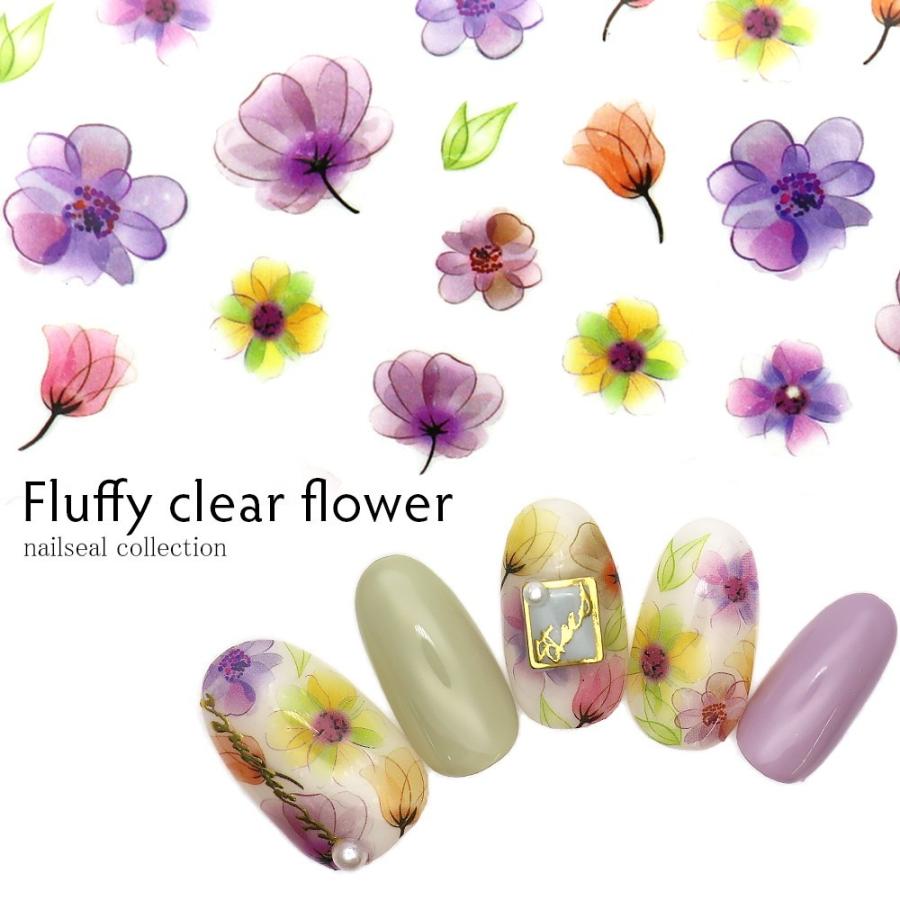 ネコポス送料無料 ネイルシール フラッフィークリアフラワーシール F021 おうち時間 ジェルネイル ネイルタウン Paypayモール店 通販 Paypayモール