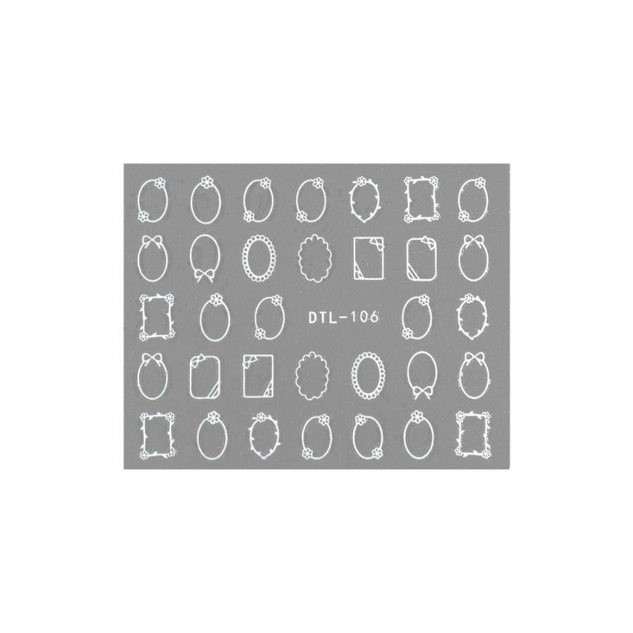 ネコポス送料無料 ネイルシール ガーリーフレームシール Dtl 106 おうち時間 ジェルネイル ネイルタウン Paypayモール店 通販 Paypayモール