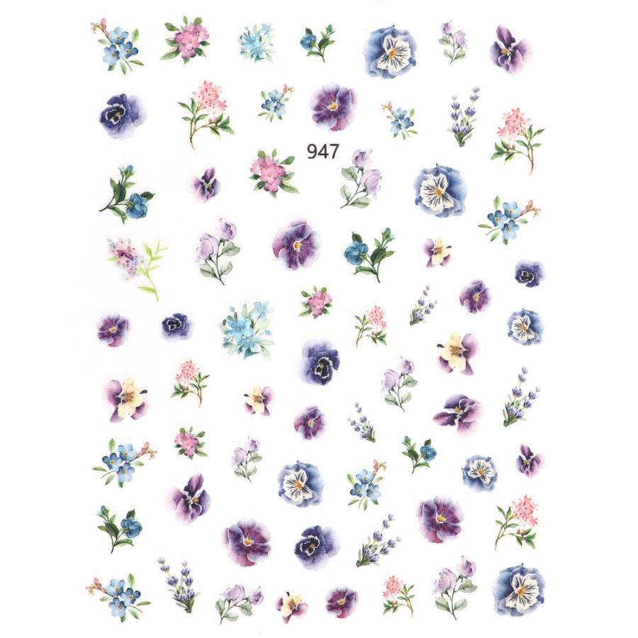 ネコポス送料無料 ネイルシール パンジーガーデンシール 947 おうち時間 ジェルネイル ネイルタウン Paypayモール店 通販 Paypayモール