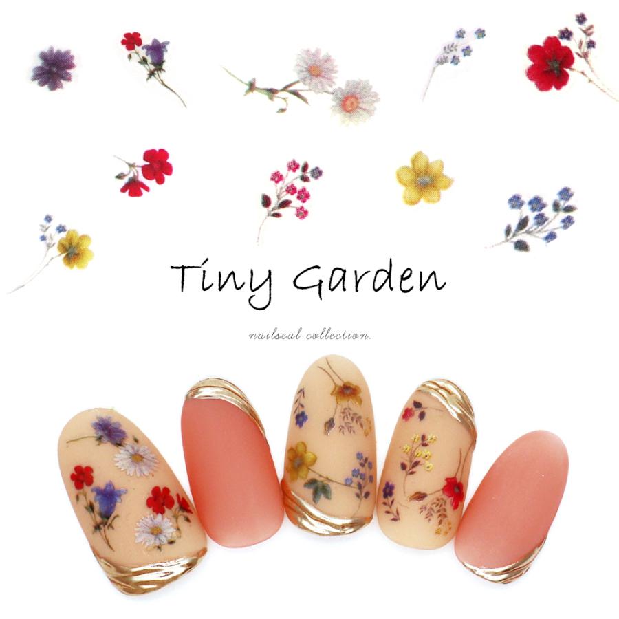ネコポス送料無料 ネイルシール タイニーガーデンシール 全3種 ネイル デコレーション ジェルネイル ジェル おうち時間 ネイルタウン Paypayモール店 通販 Paypayモール
