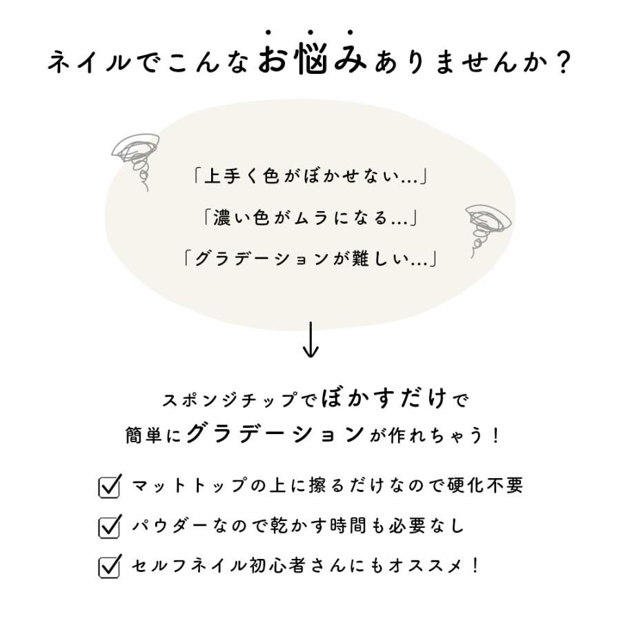 [ネコポス送料無料]ネイルアート nonnailコラボ商品　パウダーパレット9色セット 全3種 セルフネイル  ジェルネイル｜deconail-seisakujo｜07