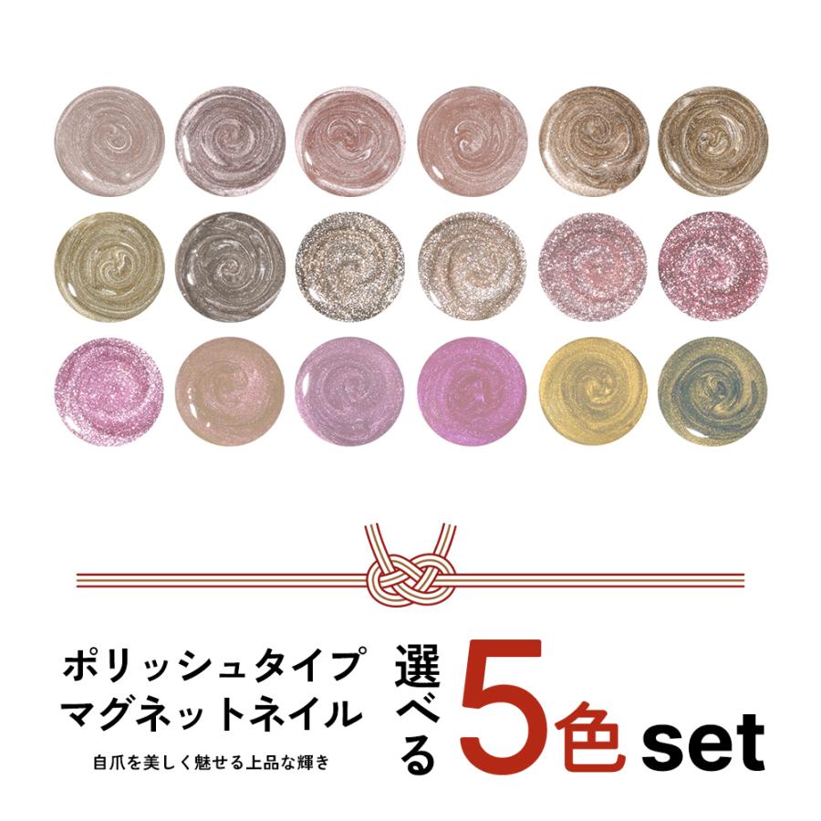 2026福袋 NAILTOWN GEL ポリッシュタイプ マグネットネイル選べる5個