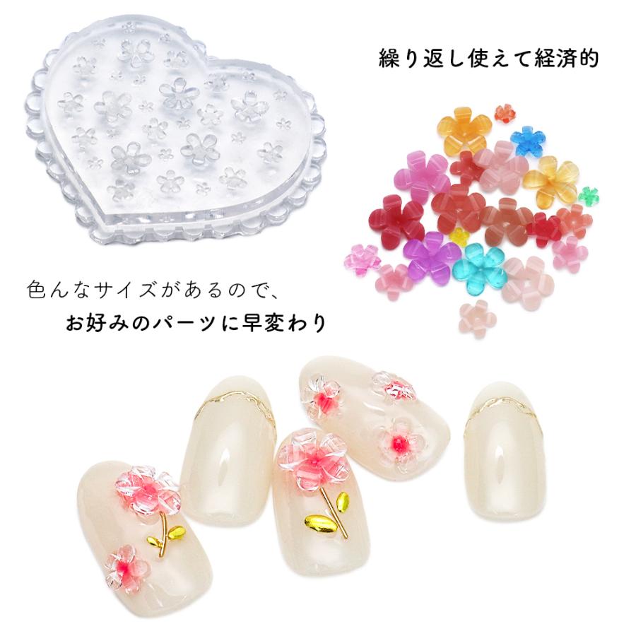 40%off‼️イロジェルシリコンモールド【ハート型】レリーフネイル フラワー 40%off‼️イロジェルシリコンモールド【ハート型】レリーフ