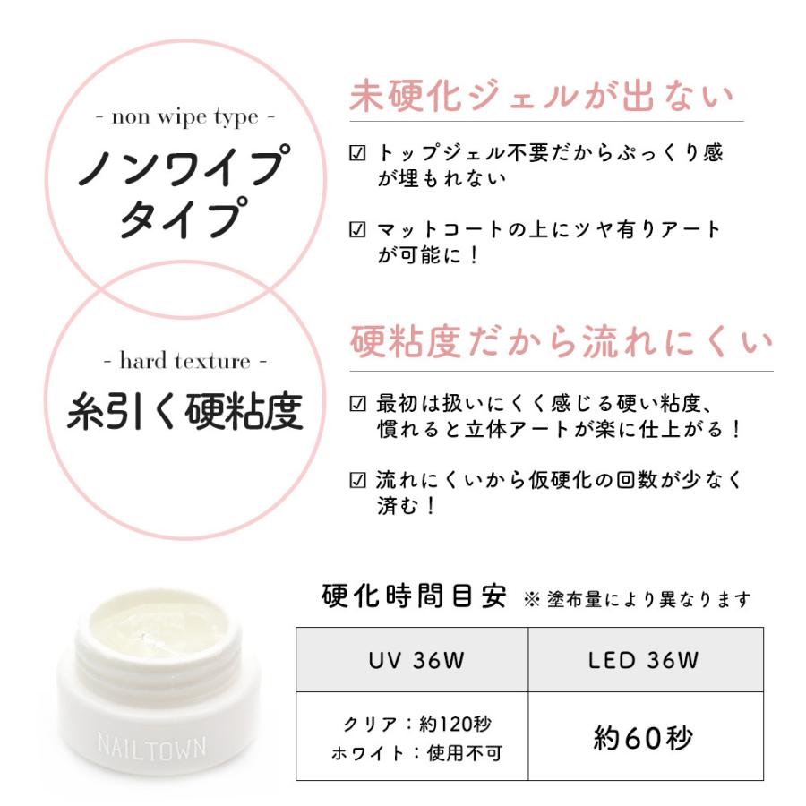 ネコポス送料無料]ネイルタウンジェル アイシングジェル2色