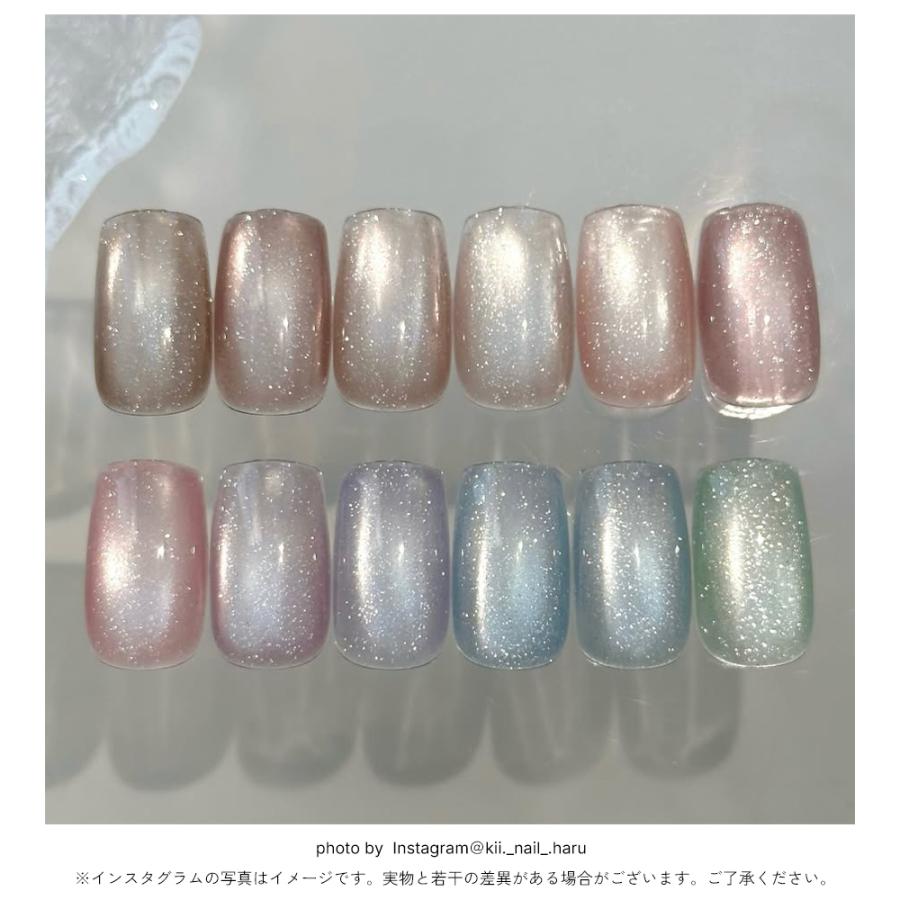 ジェルネイルまとめ売り　フラッシュネイル　マグネットネイル 6色セット】 マグフラッシュ マグネットジェル フラッシュジェル