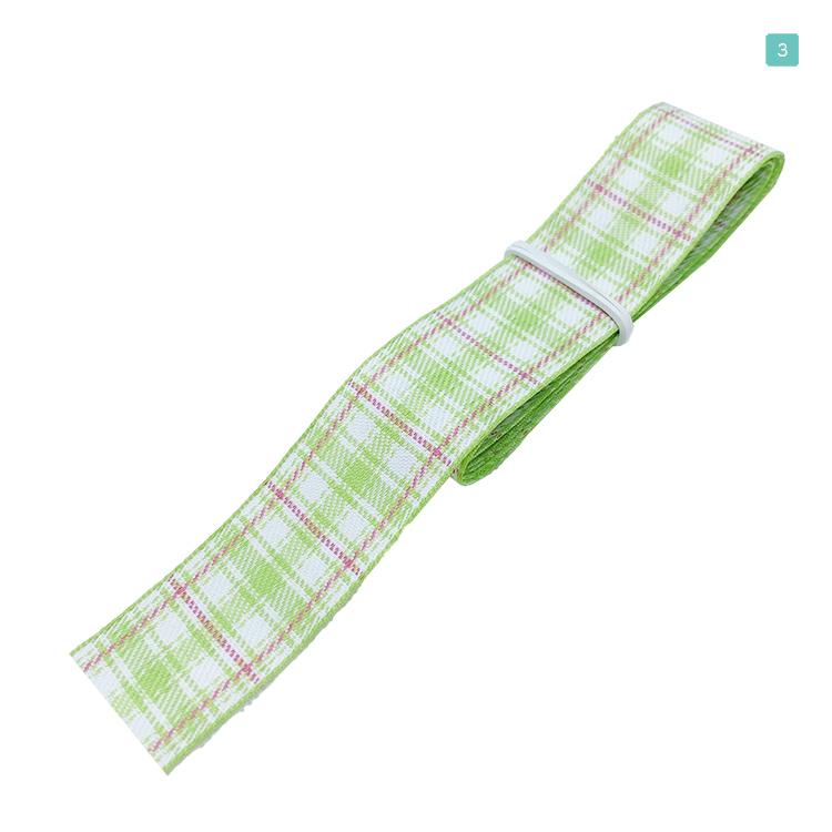 ポリエステル チェック柄 リボン 25mm×1m 7種類セットC 材料 素材 資材