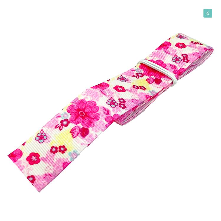 和風 デザインリボン 和柄リボン 小花25mm ×1m 8種類セットC 材料 素材