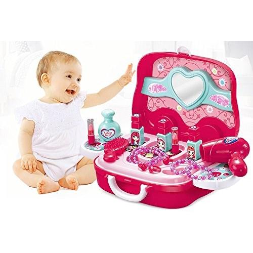 知育玩具 メイク ツールセット メイクアップ コスメティック 女の子 収納トランクセット Wwd Toy Tl001 B Smile Plus 通販 Yahoo ショッピング