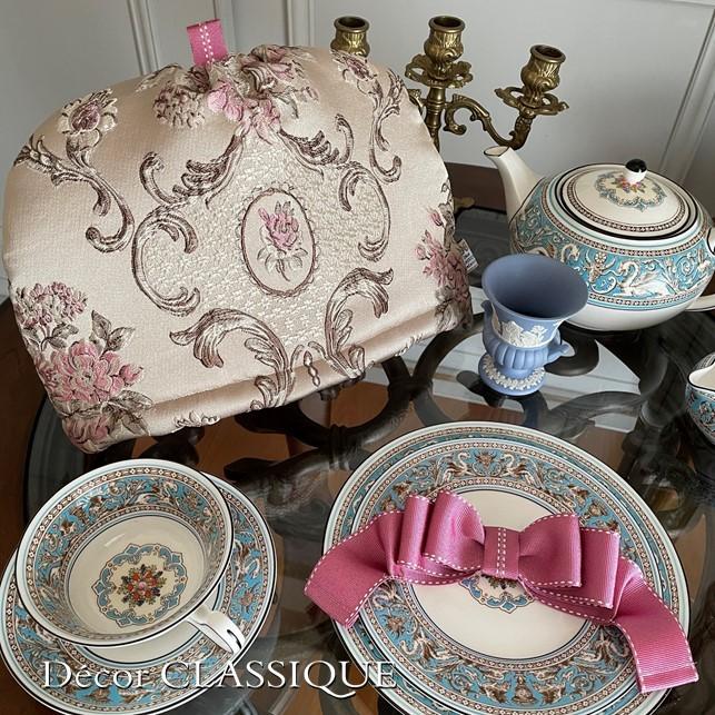 グレージュローズ：ティーコゼー・ティーコージー・ティーポットカバー