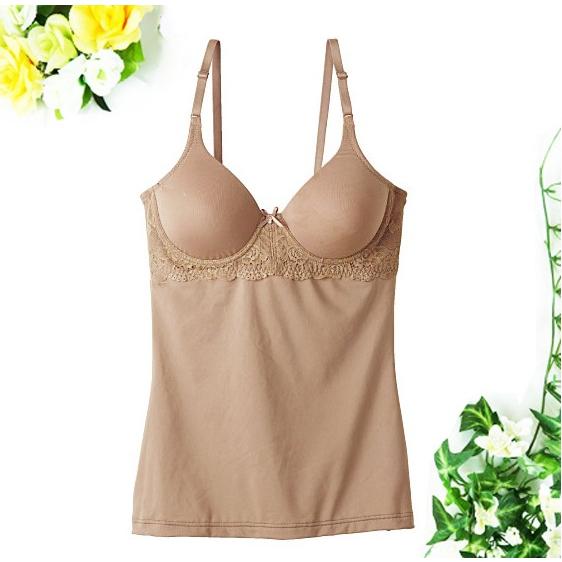 セシール 80％オフ セシール 厚手ウレタンカップ付きキャミ（ノンワイヤー） UE1087-A65-ローズベージュ ブラジャー キャミソール :  ci1087ue1708 : デコラ - 通販 - Yahoo!ショッピング