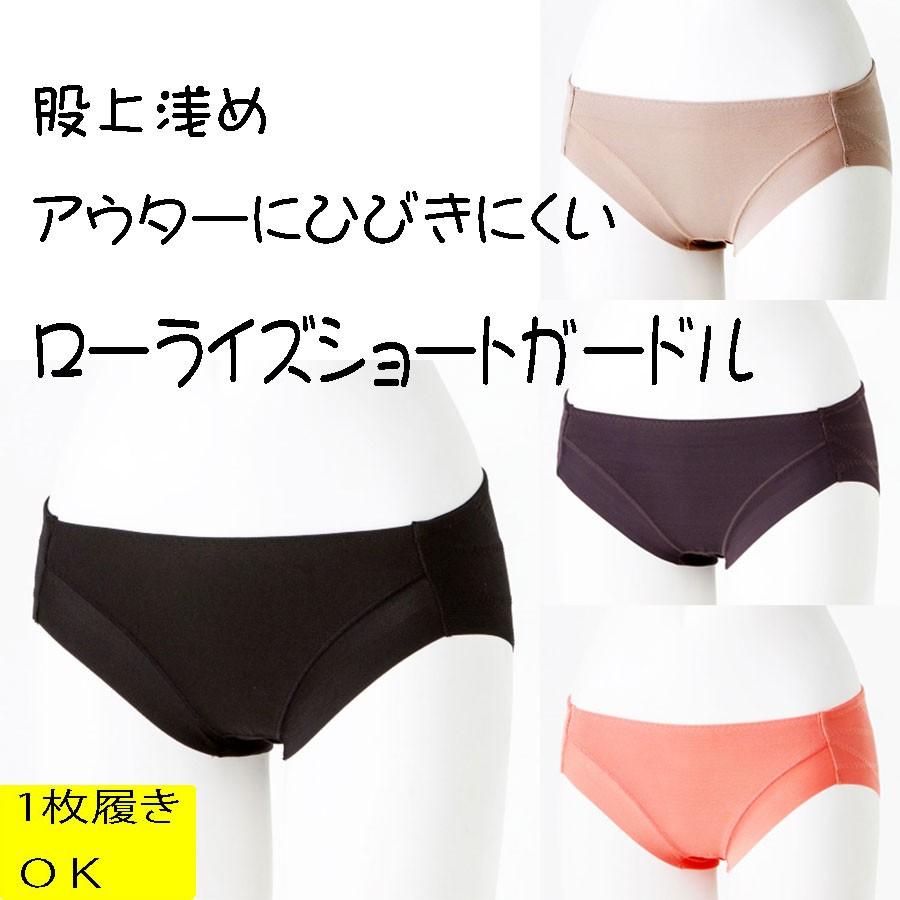 ロングガードル　ショートガードルL セシール（cecile） アウターにひびきにくいローライズショート