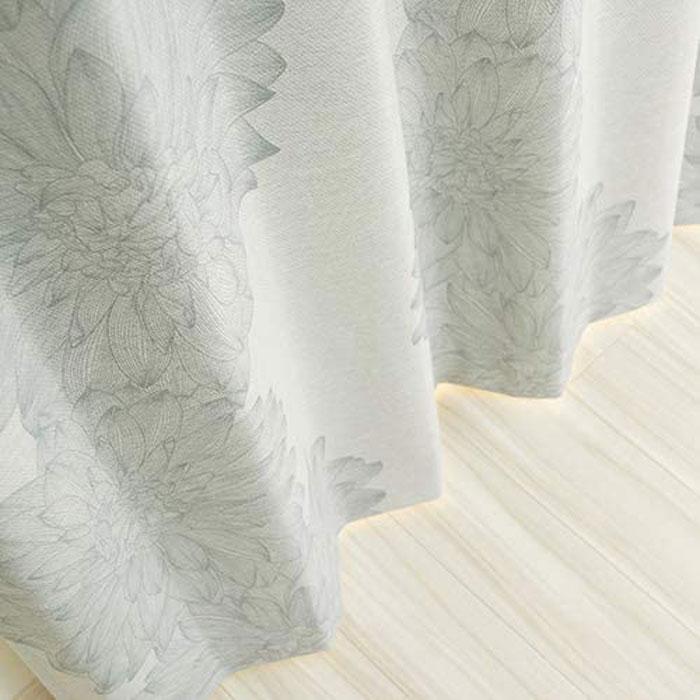 ユニベール （2枚組）花柄 1級遮光 ドレープカーテン 遮熱 遮音