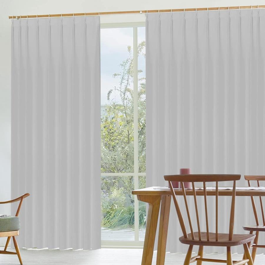 在庫限り（2枚組）日本製 防炎 1級遮光カーテン 既製サイズ：幅100 丈