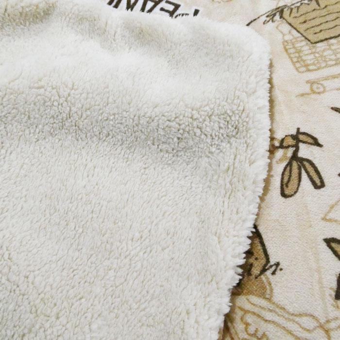 SNOOPY（スヌーピー） 裏ボア 掛け布団カバー 毛布としても使える