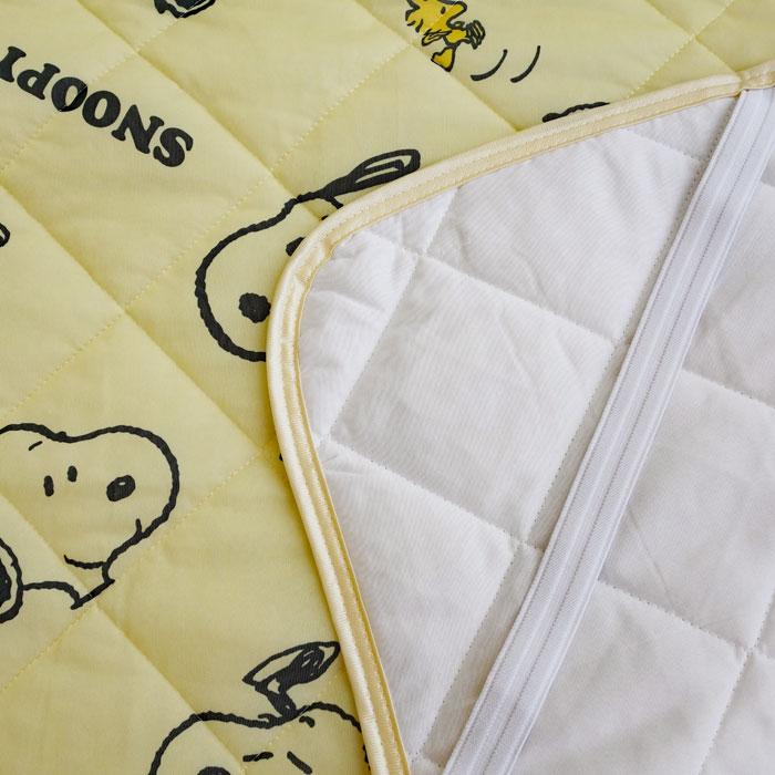 ムーミン、スヌーピー冷感敷パッド 100x205cm シングルサイズ 4つ SNOOPY（スヌーピー） 冷感敷きパッド シングル 約100×205cm snoopy