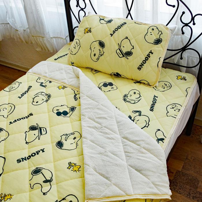 SNOOPY（スヌーピー） 冷感敷きパッド セミダブル 約120×205cm snoopy