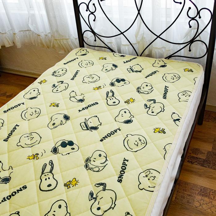 SNOOPY（スヌーピー） 冷感敷きパッド セミダブル 約120×205cm snoopy