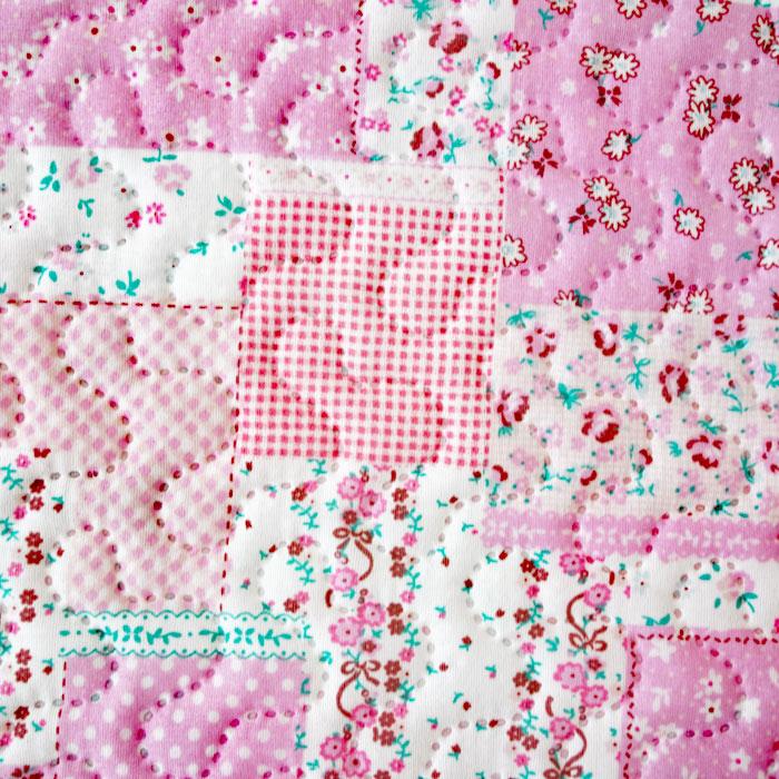 マルチカバー 長方形180×230cm パッチワーク柄 キルト ベッド