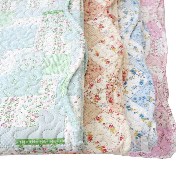 マルチカバー 長方形180×230cm パッチワーク柄 キルト ベッド