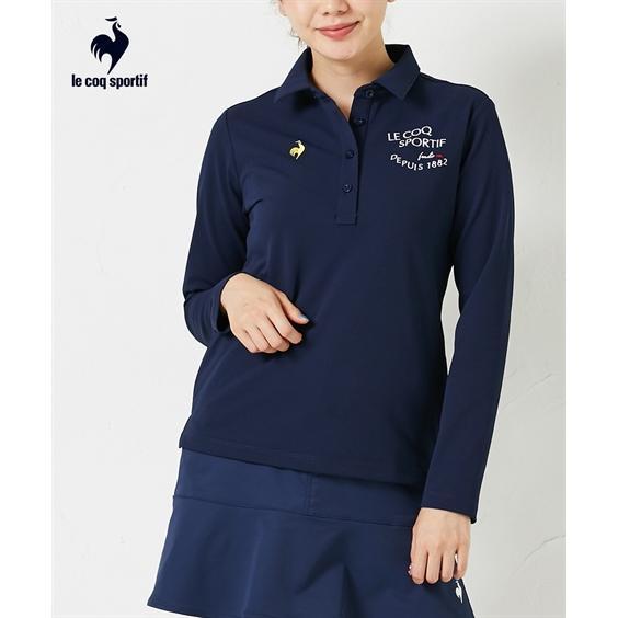 【大きいサイズ】【3L】le coq sportif GOLF ゴルフウェア le coq sportif GOLF 3L/4L 長袖ポロシャツ ストレッチ ルコック