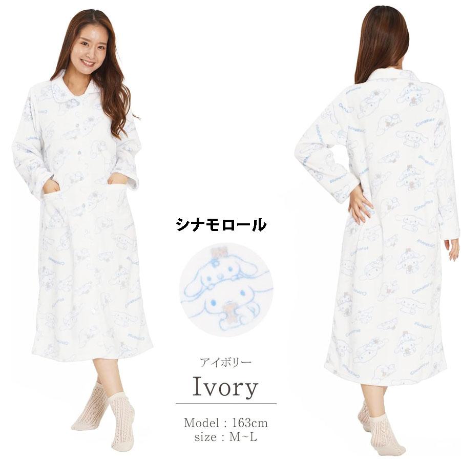 sanrio（サンリオ） フランネル長袖ワンピース レディース パジャマ