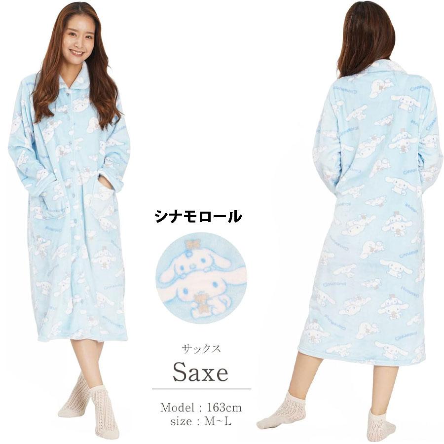 sanrio（サンリオ） フランネル長袖ワンピース レディース パジャマ