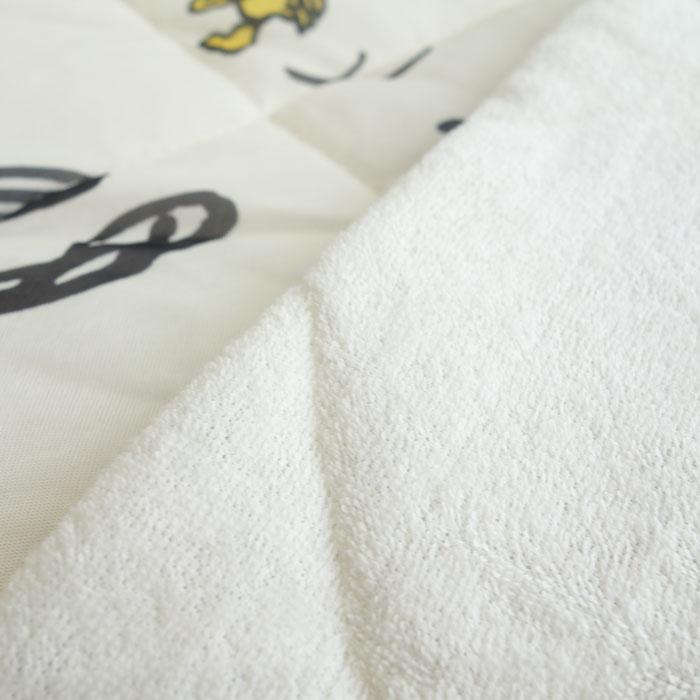 SNOOPY（スヌーピー） 冷感 パイル キルトケット シングル 肌布団