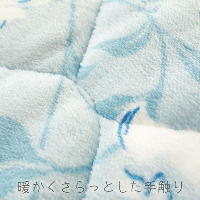 セミダブル 暖かい 敷きパッド 花柄/サラサ柄 フランネル敷き