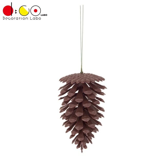 ノルディックコーン L ワイヤー付 2本/パック DE1439L クリスマス 造花