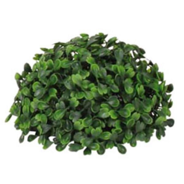 15cmボックスウッドハーフボール プラスチック 観葉植物 フェイクグリーン 屋外対応（Yahoo!・デコレーションラボ）